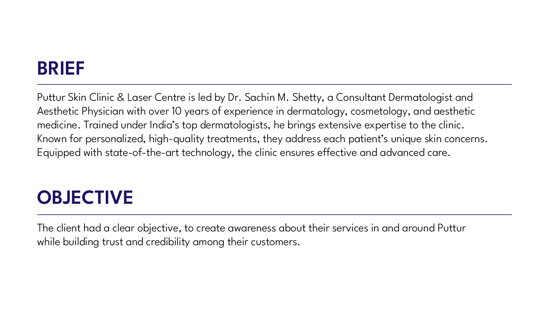 Case study puttur skin clinic 02